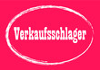 Verkaufsschlager - Bestseller in German lettering poster Vintage typography card