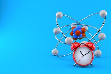 Poster - Atom with alarm clock