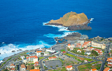 Sticker - Porto Moniz Aerial view Madeira