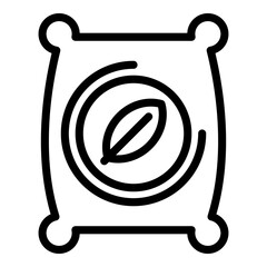 Canvas Print - Eco grain sack icon. Outline eco grain sack vector icon for web design isolated on white background