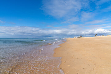 Poster - Faro beach on the Algarve Coast of Portugal