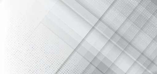 Modern template abstract white geometric shape with futuristic concept background.