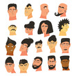 © Syuzann q - Set of vector avatar icons. Faces of persons.