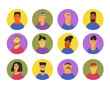 © Syuzann q - Set of vector avatar icons. Faces of persons.