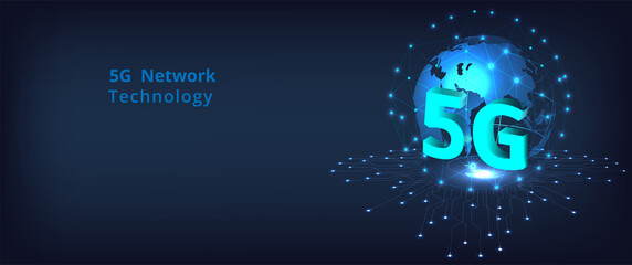Poster - 5g Internet Technology Concept.