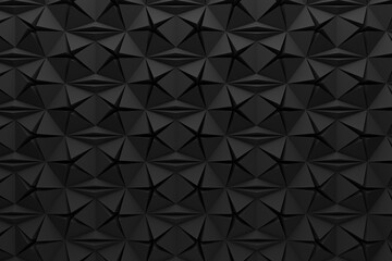 Wall Mural - graphic dark black abstract modern background pattern matte material 3d illustration.