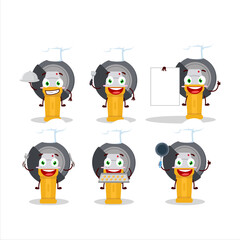 Sticker - Cartoon character of grinder with various chef emoticons