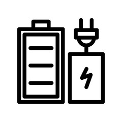 Wall Mural - Battery charger icon