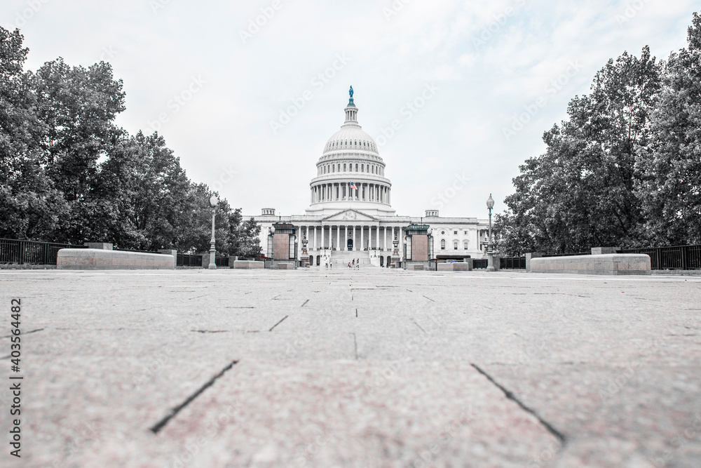United States Capitol Building east facade - Washington DC Unite - obrazy, fototapety, plakaty 
