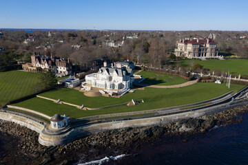 Canvas Print - The Breakers and Cliff Walk - Newport, Rhode Island