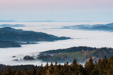 Fototapeta Natura - sea of fog Emmental