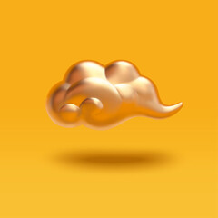 Poster - 3d cartoon auspicious cloud