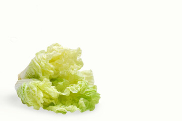 Wall Mural - Lettuce isolated on white background