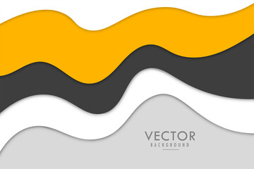 Wall Mural - Modern abstract Papercut style elegant background design