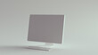 © paul - White Desktop Computer and Slim Keyboard 3d illustration render