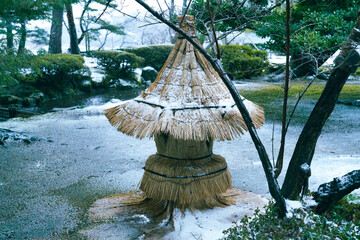 Canvas Print - A snow day in Kanazawa, 2021.