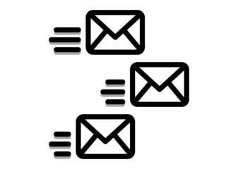 mail icon, letter icon vector for apps and website