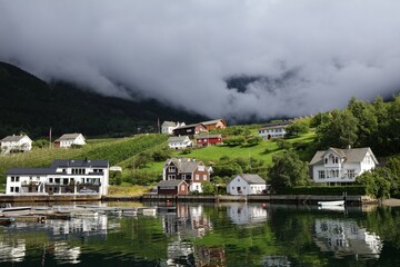 norway - ullensvang fiord town