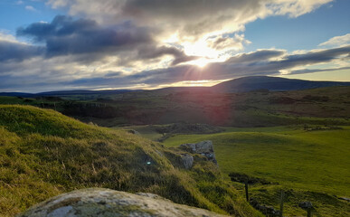 Sunset in the hills Ireland