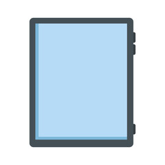 Poster - tablet electronic device technology icon vector illustration design