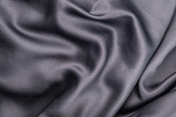 wavy rippled gray blue purple silk satin fabric background