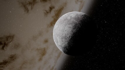 planets and galaxy, science fiction wallpaper. beauty of deep space. billions of galaxy in the unive