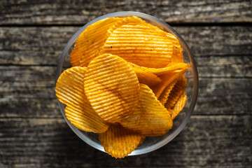 Wall Mural - Crispy potato chips