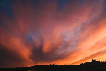 sunrise in the sky