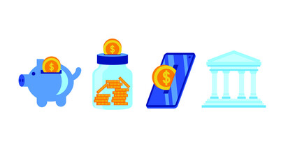 savings our money illustration design