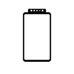 Wall Mural - Smartphone Simple Icon Vector Template