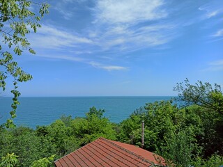 Sea view, sunny day at the sea