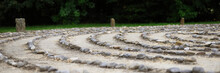 Outdoor Stone Labyrinth For Meditation
