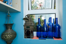 Blue Bottles And Moroccan-style Homeware