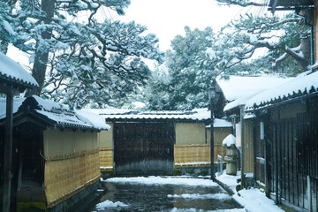 Canvas Print - Great snow day in Kanazawa, 2021.