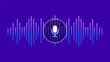 © Anya - Voice assistant and voice recognition. Personal assistant. Sound wave and microphone. Equalizer. Vector illustration.