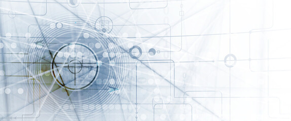 Technology data background, idea of global business solution