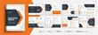Company profile brochure template design, Minimalist corporate brochure layout.