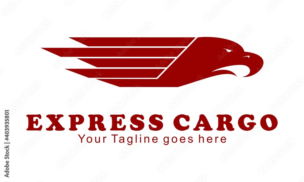 Eagle head for express cargo symbol vector design Stock Vector | Adobe ...