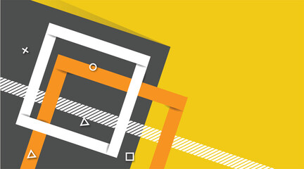 Wall Mural - abstract modern futuristic graphic background. yellow background with stripes. minimalistic geometri