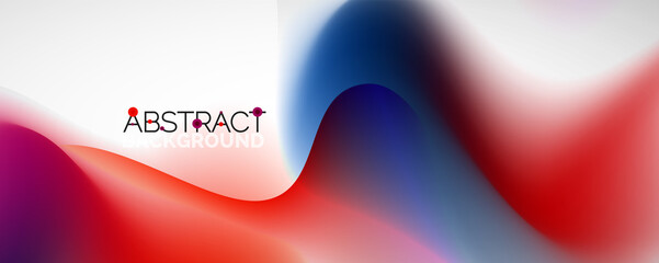 Fluid color gradient abstract background, trendy colorful wallpaper. Vector illustration for placards, brochures, posters, banners and covers