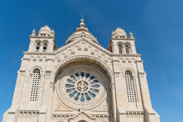 Sticker - Low angle shot of the Monument Temple of Santa Luzia in Portugal