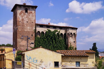 Wall Mural - Strozzi fortress in Campi Bisenzio, Tuscany, Italy