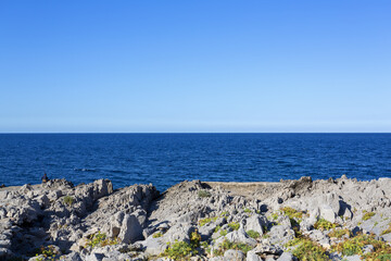 Beautiful view of Isola delle Femmine, a very small island in the province of Palermo