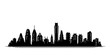 Philadelphia Pennsylvania city skyline pixel silhouette