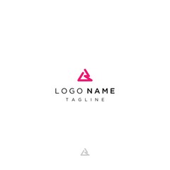 Triangle initial B icon logo suit business, creative triangle icon logo