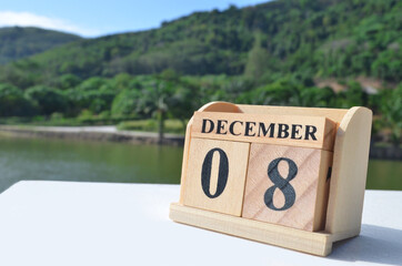 December 8, Cover natural background for your business.