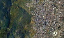 Satellite Top View Texture Over Brasil