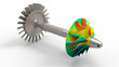 3D rendering - turbine finite element analysis