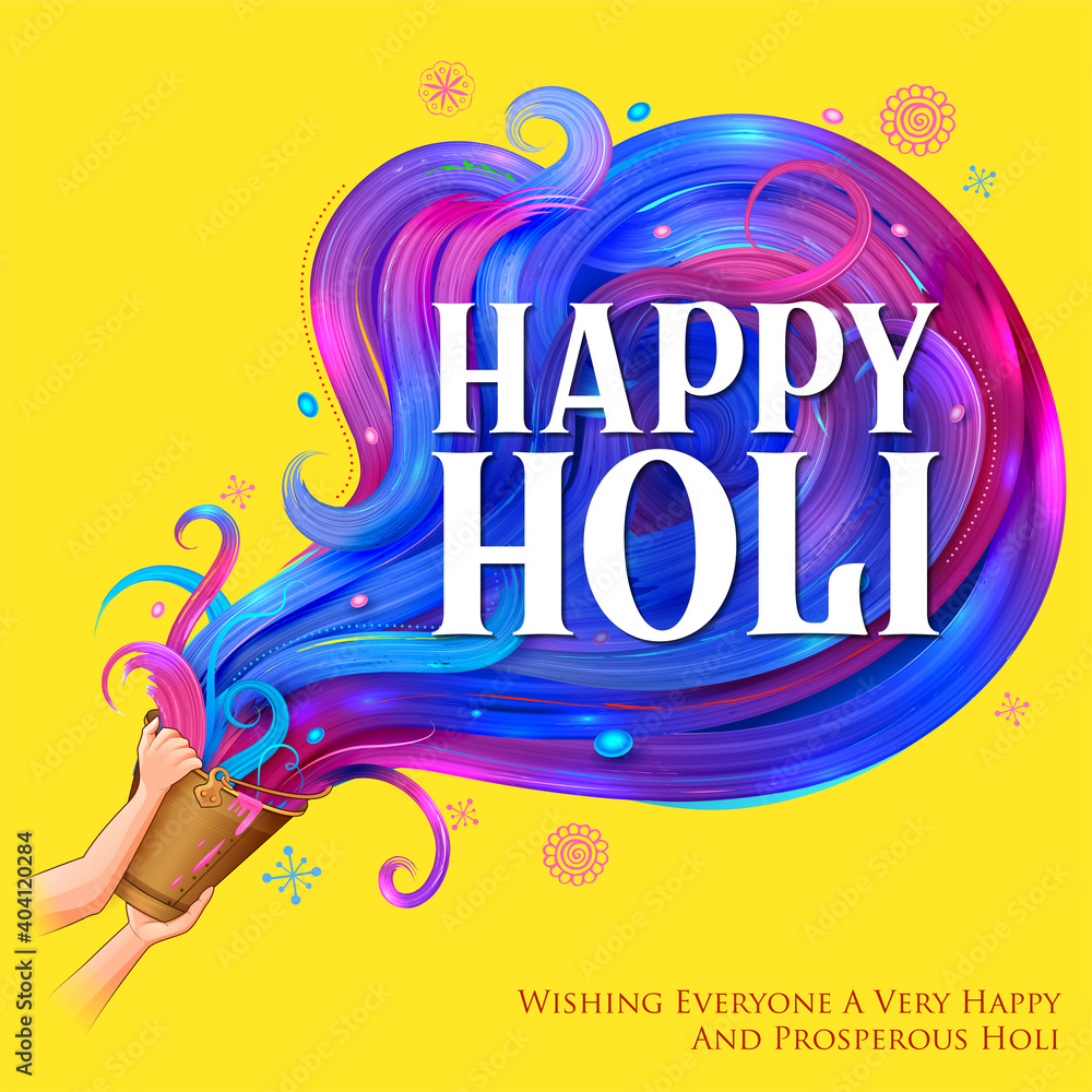 happy holi postcard