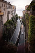 Straße in Sorrent im Südwesten Italiens an der Bucht von Neapel auf der Halbinsel Sorrent